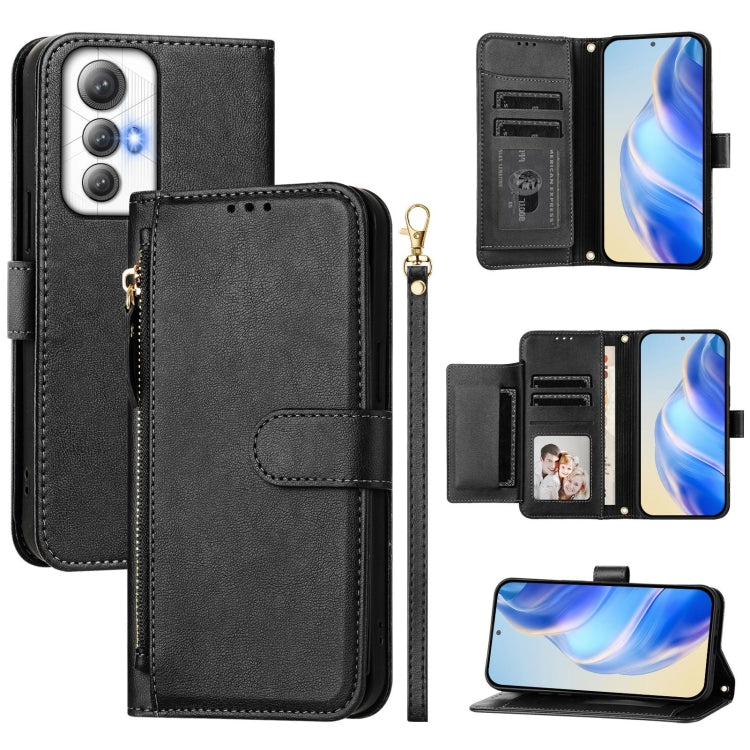 Multi-Card Slots Zipper Wallet Leather Phone Case, For Cubot A40, For Cubot P90, For Cubot A30, For Cubot A20, For Cubot Max 5, For Cubot A10, For Cubot Note 40, For Cubot P50