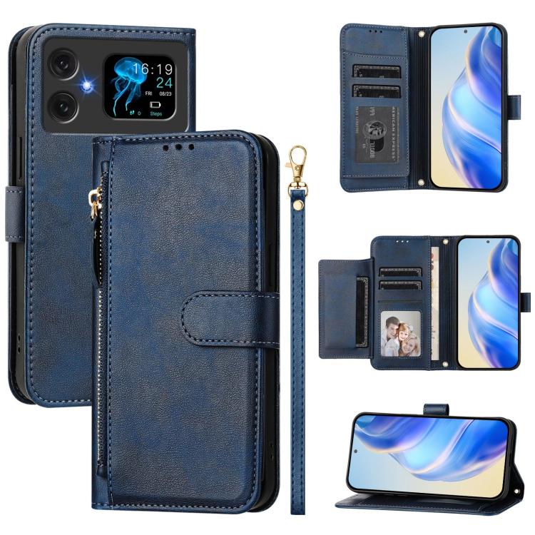 Multi-Card Slots Zipper Wallet Leather Phone Case, For Cubot A40, For Cubot P90, For Cubot A30, For Cubot A20, For Cubot Max 5, For Cubot A10, For Cubot Note 40, For Cubot P50