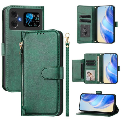 Multi-Card Slots Zipper Wallet Leather Phone Case, For Cubot A40, For Cubot P90, For Cubot A30, For Cubot A20, For Cubot Max 5, For Cubot A10, For Cubot Note 40, For Cubot P50