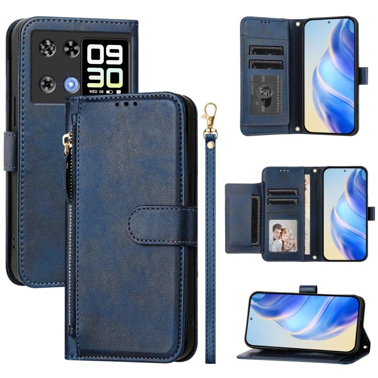 Multi-Card Slots Zipper Wallet Leather Phone Case, For Cubot A40, For Cubot P90, For Cubot A30, For Cubot A20, For Cubot Max 5, For Cubot A10, For Cubot Note 40, For Cubot P50