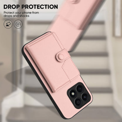 Button Card Bag RFID Anti-theft Phone Case, For Honor X8a, For Honor X9a / Magic5 Lite