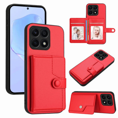 Button Card Bag RFID Anti-theft Phone Case, For Honor X8a, For Honor X9a / Magic5 Lite