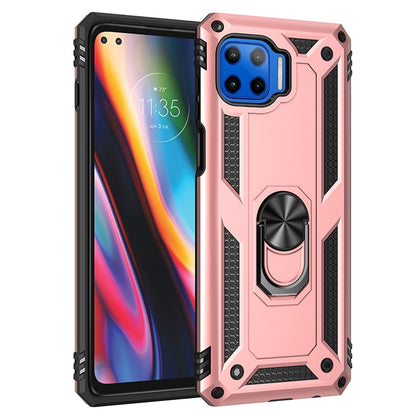 Rugged pink phone case with 360 rotating ring holder and camera cutout