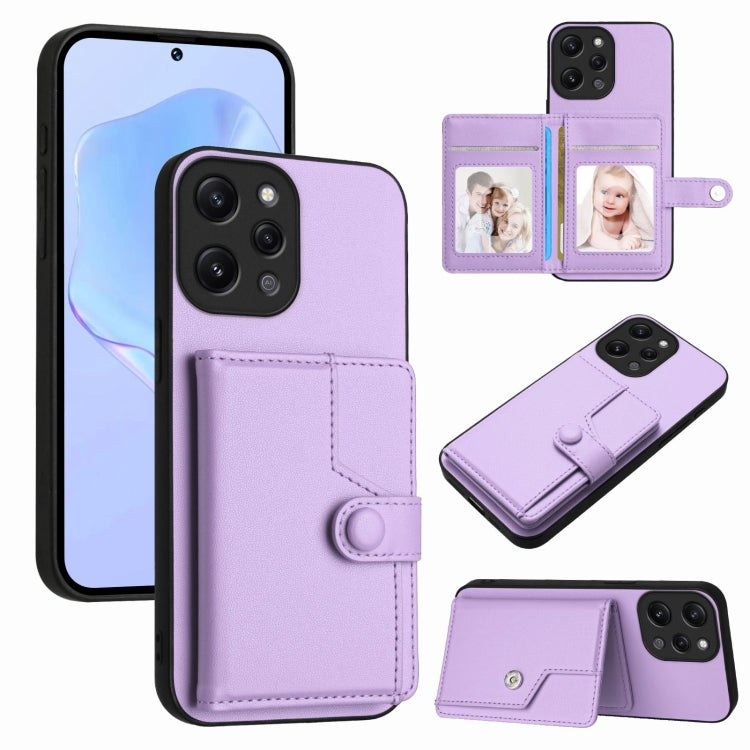 Button Card Bag RFID Anti-theft Phone Case, For Redmi Turbo 4 Pro / Xiaomi Poco F7, For Redmi A5 4G 171.7mm / Xiaomi Poco C71, For Redmi Note 13R / 13 4G, For Redmi Turbo 3, For Redmi A3 4G Global, For Redmi Note 13 Pro 4G Global                       ...