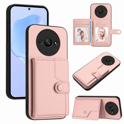 Button Card Bag RFID Anti-theft Phone Case, For Redmi Turbo 4 Pro / Xiaomi Poco F7, For Redmi A5 4G 171.7mm / Xiaomi Poco C71, For Redmi Note 13R / 13 4G, For Redmi Turbo 3, For Redmi A3 4G Global, For Redmi Note 13 Pro 4G Global                       ...