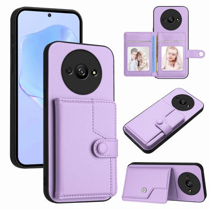 Button Card Bag RFID Anti-theft Phone Case, For Redmi Turbo 4 Pro / Xiaomi Poco F7, For Redmi A5 4G 171.7mm / Xiaomi Poco C71, For Redmi Note 13R / 13 4G, For Redmi Turbo 3, For Redmi A3 4G Global, For Redmi Note 13 Pro 4G Global                       ...