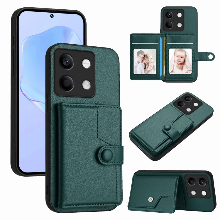 Button Card Bag RFID Anti-theft Phone Case, For Redmi Turbo 4 Pro / Xiaomi Poco F7, For Redmi A5 4G 171.7mm / Xiaomi Poco C71, For Redmi Note 13R / 13 4G, For Redmi Turbo 3, For Redmi A3 4G Global, For Redmi Note 13 Pro 4G Global                       ...
