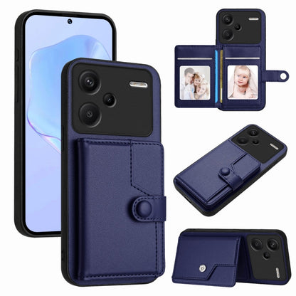 Button Card Bag RFID Anti-theft Phone Case, For Redmi Turbo 4 Pro / Xiaomi Poco F7, For Redmi A5 4G 171.7mm / Xiaomi Poco C71, For Redmi Note 13R / 13 4G, For Redmi Turbo 3, For Redmi A3 4G Global, For Redmi Note 13 Pro 4G Global                       ...