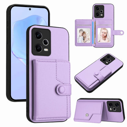 Button Card Bag RFID Anti-theft Phone Case, For Redmi Note 12S 4G Global, For Redmi Note 12 4G Global, For Redmi Note 12 Pro+ Global, For Redmi Note 12 Pro 5G Global, For Redmi Note 12 Pro Speed, For Redmi Note 12 5G Global, For Redmi 12C / 11A        ...