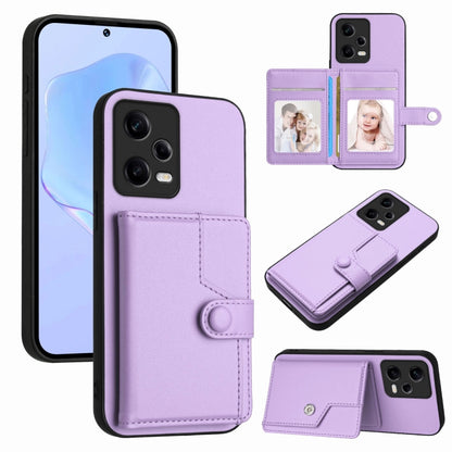 Button Card Bag RFID Anti-theft Phone Case, For Redmi Note 12S 4G Global, For Redmi Note 12 4G Global, For Redmi Note 12 Pro+ Global, For Redmi Note 12 Pro 5G Global, For Redmi Note 12 Pro Speed, For Redmi Note 12 5G Global, For Redmi 12C / 11A        ...