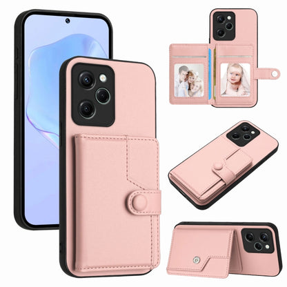 Button Card Bag RFID Anti-theft Phone Case, For Redmi Note 12S 4G Global, For Redmi Note 12 4G Global, For Redmi Note 12 Pro+ Global, For Redmi Note 12 Pro 5G Global, For Redmi Note 12 Pro Speed, For Redmi Note 12 5G Global, For Redmi 12C / 11A        ...