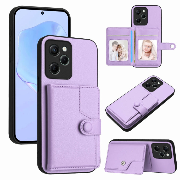 Button Card Bag RFID Anti-theft Phone Case, For Redmi Note 12S 4G Global, For Redmi Note 12 4G Global, For Redmi Note 12 Pro+ Global, For Redmi Note 12 Pro 5G Global, For Redmi Note 12 Pro Speed, For Redmi Note 12 5G Global, For Redmi 12C / 11A        ...