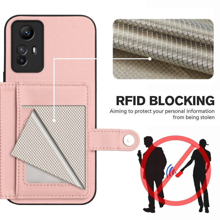 Button Card Bag RFID Anti-theft Phone Case, For Redmi Note 12S 4G Global, For Redmi Note 12 4G Global, For Redmi Note 12 Pro+ Global, For Redmi Note 12 Pro 5G Global, For Redmi Note 12 Pro Speed, For Redmi Note 12 5G Global, For Redmi 12C / 11A        ...