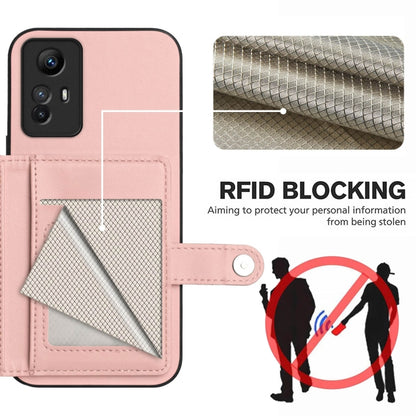 Button Card Bag RFID Anti-theft Phone Case, For Redmi Note 12S 4G Global, For Redmi Note 12 4G Global, For Redmi Note 12 Pro+ Global, For Redmi Note 12 Pro 5G Global, For Redmi Note 12 Pro Speed, For Redmi Note 12 5G Global, For Redmi 12C / 11A        ...