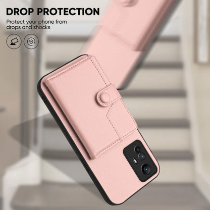 Button Card Bag RFID Anti-theft Phone Case, For Redmi Note 12S 4G Global, For Redmi Note 12 4G Global, For Redmi Note 12 Pro+ Global, For Redmi Note 12 Pro 5G Global, For Redmi Note 12 Pro Speed, For Redmi Note 12 5G Global, For Redmi 12C / 11A        ...