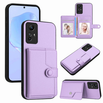 Button Card Bag RFID Anti-theft Phone Case, For Redmi Note 12S 4G Global, For Redmi Note 12 4G Global, For Redmi Note 12 Pro+ Global, For Redmi Note 12 Pro 5G Global, For Redmi Note 12 Pro Speed, For Redmi Note 12 5G Global, For Redmi 12C / 11A        ...