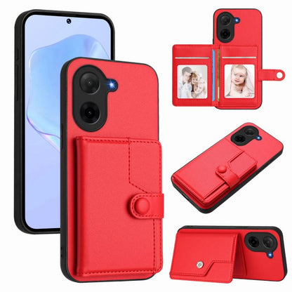Button Card Bag RFID Anti-theft Phone Case, For Redmi Turbo 4 Pro / Xiaomi Poco F7, For Redmi A5 4G 171.7mm / Xiaomi Poco C71, For Redmi Note 13R / 13 4G, For Redmi Turbo 3, For Redmi A3 4G Global, For Redmi Note 13 Pro 4G Global                       ...