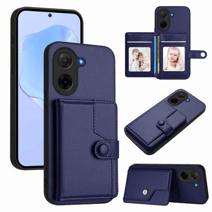Button Card Bag RFID Anti-theft Phone Case, For Redmi Turbo 4 Pro / Xiaomi Poco F7, For Redmi A5 4G 171.7mm / Xiaomi Poco C71, For Redmi Note 13R / 13 4G, For Redmi Turbo 3, For Redmi A3 4G Global, For Redmi Note 13 Pro 4G Global                       ...