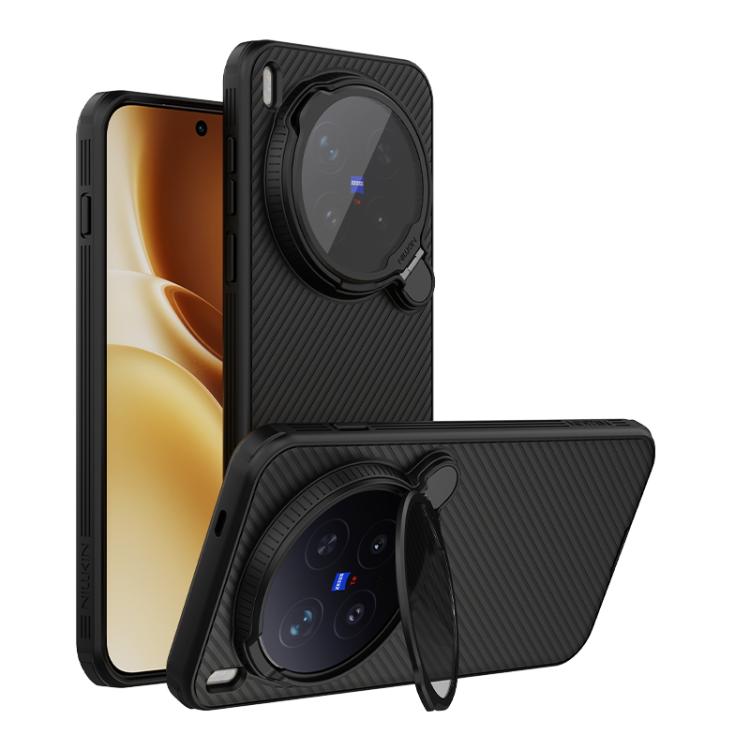 Black PC phone case with MagSafe-style camera lens shield and cutout
