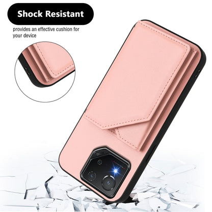 Skin Feel Four Card Slots Phone Case with Wrist Strap, For Asus ROG Phone 8, For Asus ROG Phone 8 Pro