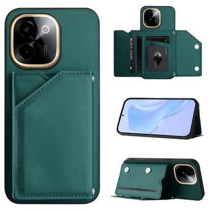 Skin Feel Four Card Slots Phone Case with Wrist Strap, For vivo X200s, For vivo Y29 4G / T4x / Y300t, For vivo V50 / V50e, For vivo X200 Ultra, For vivo V50 Lite 4G, For vivo Y39 5G / Y300i, For vivo Y200