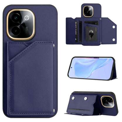 Skin Feel Four Card Slots Phone Case with Wrist Strap, For vivo X200s, For vivo Y29 4G / T4x / Y300t, For vivo V50 / V50e, For vivo X200 Ultra, For vivo V50 Lite 4G, For vivo Y39 5G / Y300i, For vivo Y200