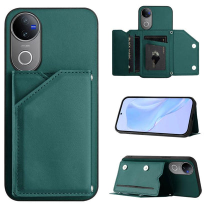 Skin Feel Four Card Slots Phone Case with Wrist Strap, For vivo X200s, For vivo Y29 4G / T4x / Y300t, For vivo V50 / V50e, For vivo X200 Ultra, For vivo V50 Lite 4G, For vivo Y39 5G / Y300i, For vivo Y200