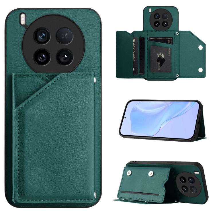 Skin Feel Four Card Slots Phone Case with Wrist Strap, For vivo X200s, For vivo Y29 4G / T4x / Y300t, For vivo V50 / V50e, For vivo X200 Ultra, For vivo V50 Lite 4G, For vivo Y39 5G / Y300i, For vivo Y200