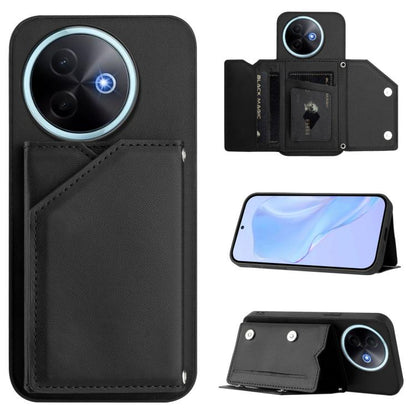 Skin Feel Four Card Slots Phone Case with Wrist Strap, For vivo X200s, For vivo Y29 4G / T4x / Y300t, For vivo V50 / V50e, For vivo X200 Ultra, For vivo V50 Lite 4G, For vivo Y39 5G / Y300i, For vivo Y200