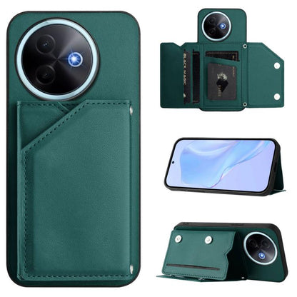 Skin Feel Four Card Slots Phone Case with Wrist Strap, For vivo X200s, For vivo Y29 4G / T4x / Y300t, For vivo V50 / V50e, For vivo X200 Ultra, For vivo V50 Lite 4G, For vivo Y39 5G / Y300i, For vivo Y200