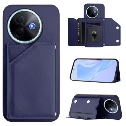 Skin Feel Four Card Slots Phone Case with Wrist Strap, For vivo X200s, For vivo Y29 4G / T4x / Y300t, For vivo V50 / V50e, For vivo X200 Ultra, For vivo V50 Lite 4G, For vivo Y39 5G / Y300i, For vivo Y200