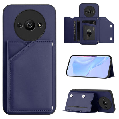 Skin Feel Four Card Slots Phone Case with Wrist Strap, For Redmi Turbo 4 Pro / Poco F7, For Redmi A5 4G 171.7mm / Poco C71, For Redmi Note 13R / Redmi 13, For Redmi A3 4G Global, For Redmi Note 13 Pro 4G Global, For Redmi Note 13 4G Global             ...