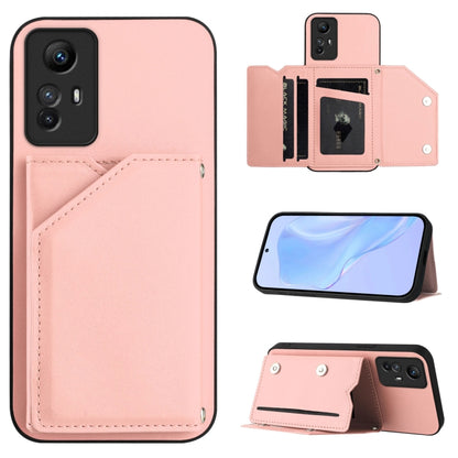 Skin Feel Four Card Slots Phone Case with Wrist Strap, For Redmi Turbo 4 Pro / Poco F7, For Redmi A5 4G 171.7mm / Poco C71, For Redmi Note 13R / Redmi 13, For Redmi A3 4G Global, For Redmi Note 13 Pro 4G Global, For Redmi Note 13 4G Global             ...