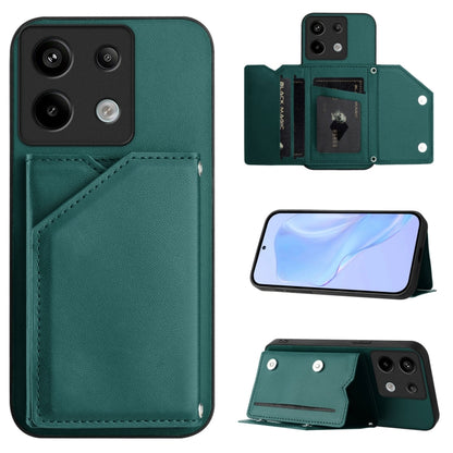 Skin Feel Four Card Slots Phone Case with Wrist Strap, For Xiaomi 15 Ultra, For Xiaomi Poco X7 Pro, For Xiaomi Poco F6, For Xiaomi Civi 4 Pro, For Xiaomi Poco X6, For Xiaomi Poco C65, For Xiaomi Poco F5 5G, For Xiaomi Poco F5 Pro 5G                    ...