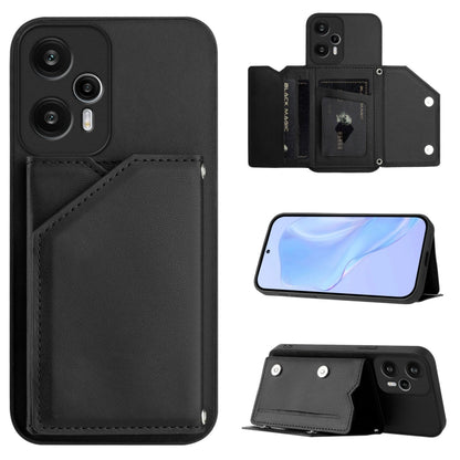 Skin Feel Four Card Slots Phone Case with Wrist Strap, For Xiaomi 15 Ultra, For Xiaomi Poco X7 Pro, For Xiaomi Poco F6, For Xiaomi Civi 4 Pro, For Xiaomi Poco X6, For Xiaomi Poco C65, For Xiaomi Poco F5 5G, For Xiaomi Poco F5 Pro 5G                    ...