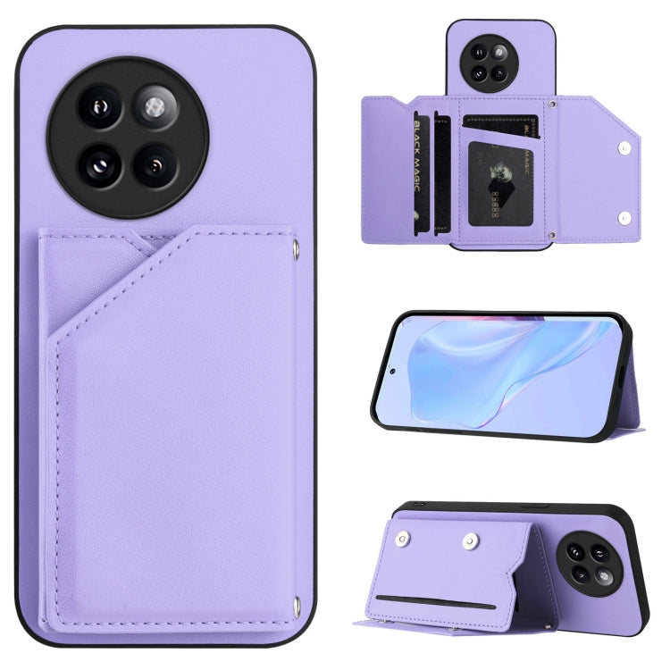 Skin Feel Four Card Slots Phone Case with Wrist Strap, For Xiaomi 15 Ultra, For Xiaomi Poco X7 Pro, For Xiaomi Poco F6, For Xiaomi Civi 4 Pro, For Xiaomi Poco X6, For Xiaomi Poco C65, For Xiaomi Poco F5 5G, For Xiaomi Poco F5 Pro 5G                    ...