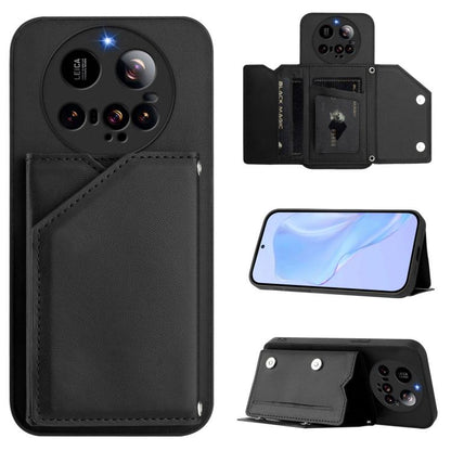 Skin Feel Four Card Slots Phone Case with Wrist Strap, For Xiaomi 15 Ultra, For Xiaomi Poco X7 Pro, For Xiaomi Poco F6, For Xiaomi Civi 4 Pro, For Xiaomi Poco X6, For Xiaomi Poco C65, For Xiaomi Poco F5 5G, For Xiaomi Poco F5 Pro 5G                    ...