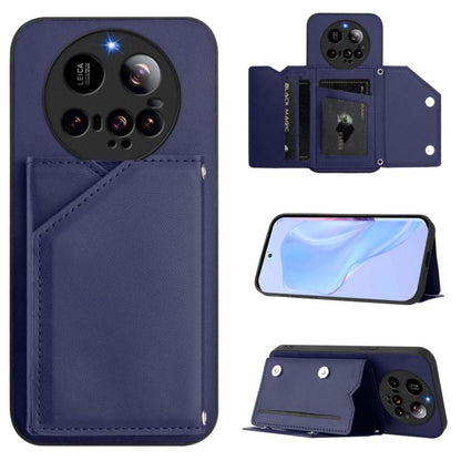 Skin Feel Four Card Slots Phone Case with Wrist Strap, For Xiaomi 15 Ultra, For Xiaomi Poco X7 Pro, For Xiaomi Poco F6, For Xiaomi Civi 4 Pro, For Xiaomi Poco X6, For Xiaomi Poco C65, For Xiaomi Poco F5 5G, For Xiaomi Poco F5 Pro 5G                    ...