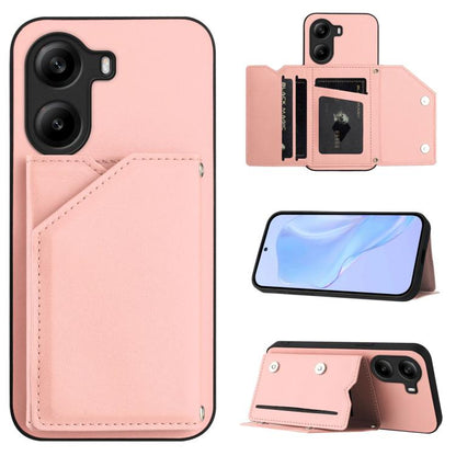 Skin Feel Four Card Slots Phone Case with Wrist Strap, For Xiaomi 15 Ultra, For Xiaomi Poco X7 Pro, For Xiaomi Poco F6, For Xiaomi Civi 4 Pro, For Xiaomi Poco X6, For Xiaomi Poco C65, For Xiaomi Poco F5 5G, For Xiaomi Poco F5 Pro 5G                    ...