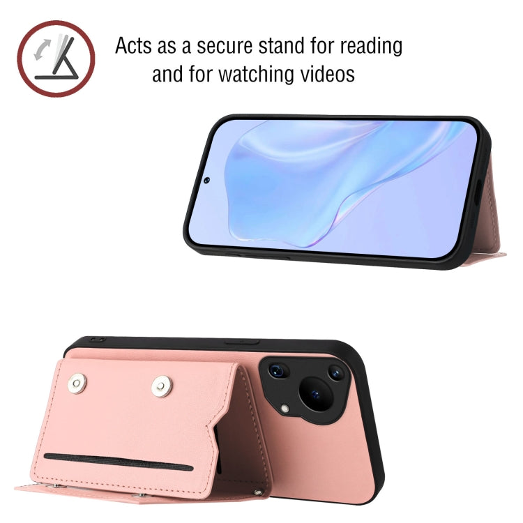 Skin Feel Four Card Slots Phone Case with Wrist Strap, For Huawei Pura 70 Ultra, For Huawei Pura 70 Pro, For Huawei Pura 70
