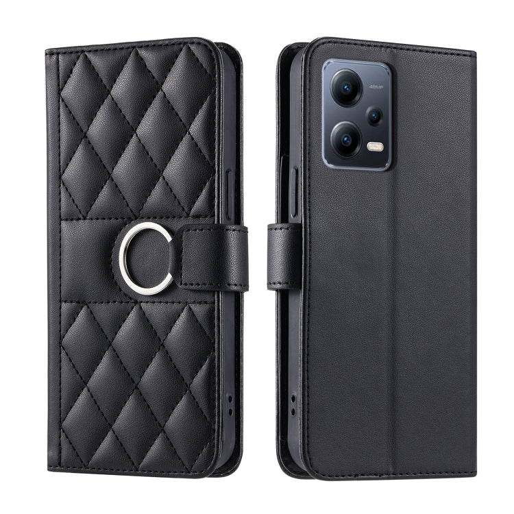 Ring Buckle Rhombic Leather Phone Case, For Redmi A7 Pro 4G / 5G / Poco C81, For Redmi 15a 5G / R70 5G, For Redmi Note 15 Pro+ Global 163.3mm, For Redmi Note 15 4G / 5G Global 164mm, For Redmi Note 15 Pro 4G Global 163.2mm                              ...