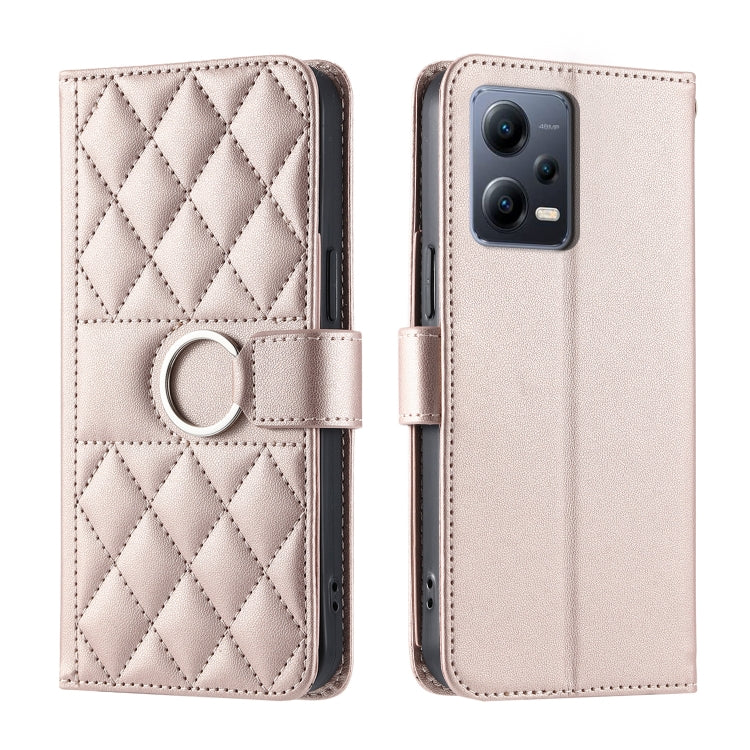 Ring Buckle Rhombic Leather Phone Case, For Redmi A7 Pro 4G / 5G / Poco C81, For Redmi 15a 5G / R70 5G, For Redmi Note 15 Pro+ Global 163.3mm, For Redmi Note 15 4G / 5G Global 164mm, For Redmi Note 15 Pro 4G Global 163.2mm                              ...