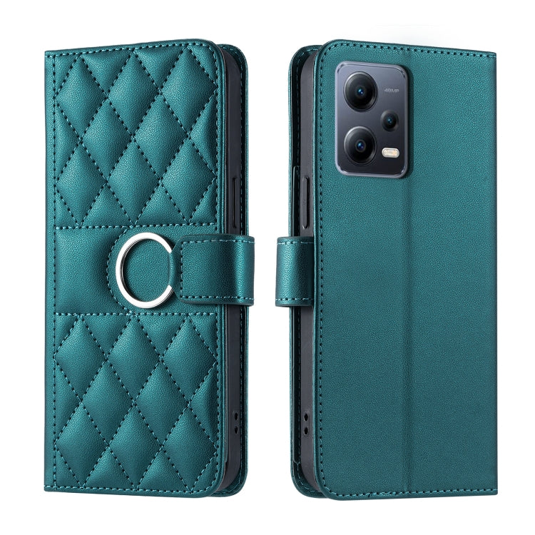 Ring Buckle Rhombic Leather Phone Case, For Redmi A7 Pro 4G / 5G / Poco C81, For Redmi 15a 5G / R70 5G, For Redmi Note 15 Pro+ Global 163.3mm, For Redmi Note 15 4G / 5G Global 164mm, For Redmi Note 15 Pro 4G Global 163.2mm                              ...