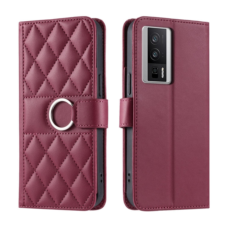 Ring Buckle Rhombic Leather Phone Case, For Redmi A7 Pro 4G / 5G / Poco C81, For Redmi 15a 5G / R70 5G, For Redmi Note 15 Pro+ Global 163.3mm, For Redmi Note 15 4G / 5G Global 164mm, For Redmi Note 15 Pro 4G Global 163.2mm                              ...