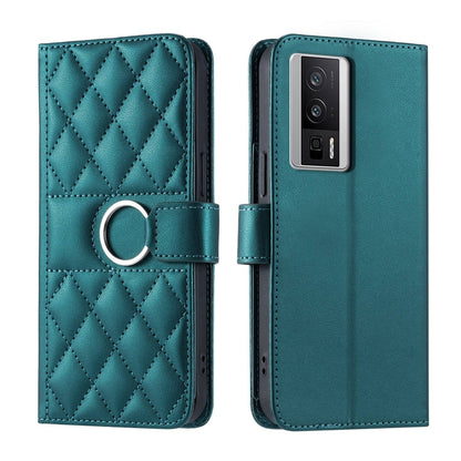 Ring Buckle Rhombic Leather Phone Case, For Redmi A7 Pro 4G / 5G / Poco C81, For Redmi 15a 5G / R70 5G, For Redmi Note 15 Pro+ Global 163.3mm, For Redmi Note 15 4G / 5G Global 164mm, For Redmi Note 15 Pro 4G Global 163.2mm                              ...