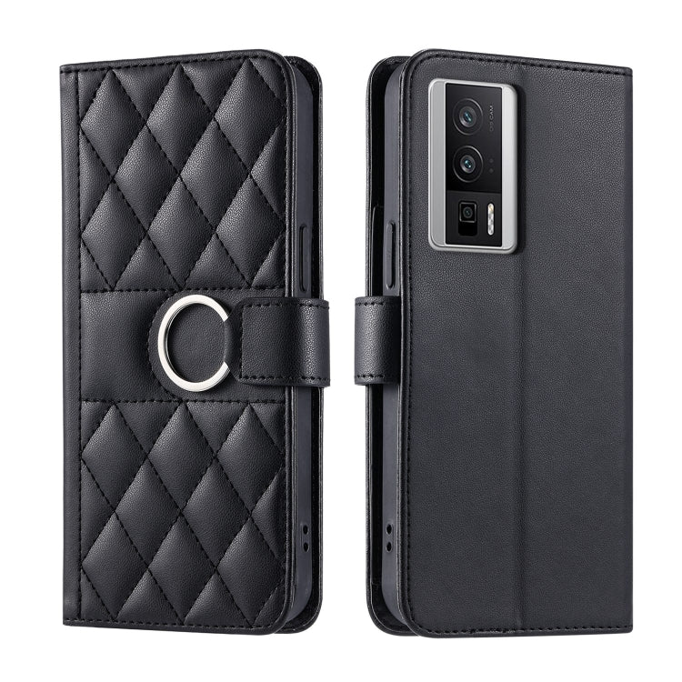 Ring Buckle Rhombic Leather Phone Case, For Redmi A7 Pro 4G / 5G / Poco C81, For Redmi 15a 5G / R70 5G, For Redmi Note 15 Pro+ Global 163.3mm, For Redmi Note 15 4G / 5G Global 164mm, For Redmi Note 15 Pro 4G Global 163.2mm                              ...