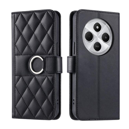 Ring Buckle Rhombic Leather Phone Case, For Redmi A7 Pro 4G / 5G / Poco C81, For Redmi 15a 5G / R70 5G, For Redmi Note 15 Pro+ Global 163.3mm, For Redmi Note 15 4G / 5G Global 164mm, For Redmi Note 15 Pro 4G Global 163.2mm                              ...