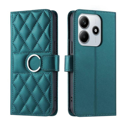 Ring Buckle Rhombic Leather Phone Case, For Redmi A7 Pro 4G / 5G / Poco C81, For Redmi 15a 5G / R70 5G, For Redmi Note 15 Pro+ Global 163.3mm, For Redmi Note 15 4G / 5G Global 164mm, For Redmi Note 15 Pro 4G Global 163.2mm                              ...