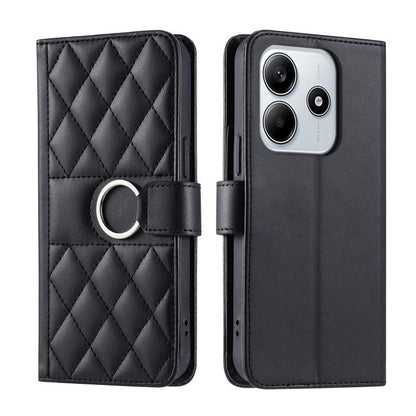 Ring Buckle Rhombic Leather Phone Case, For Redmi A7 Pro 4G / 5G / Poco C81, For Redmi 15a 5G / R70 5G, For Redmi Note 15 Pro+ Global 163.3mm, For Redmi Note 15 4G / 5G Global 164mm, For Redmi Note 15 Pro 4G Global 163.2mm                              ...