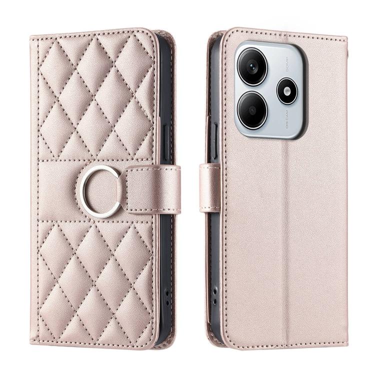 Ring Buckle Rhombic Leather Phone Case, For Redmi A7 Pro 4G / 5G / Poco C81, For Redmi 15a 5G / R70 5G, For Redmi Note 15 Pro+ Global 163.3mm, For Redmi Note 15 4G / 5G Global 164mm, For Redmi Note 15 Pro 4G Global 163.2mm                              ...